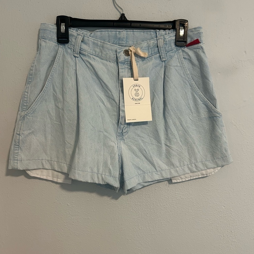 Urban Renewal Blue Cargo Shorts Relaxed Fit
